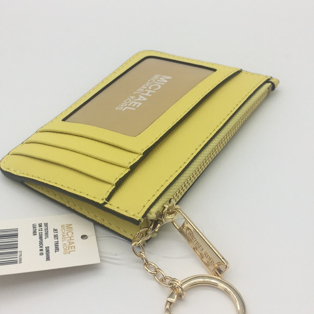 Jet Set Travel Sm TZ Coinpouch W ID Leather SunShi - Picture 8 of 8